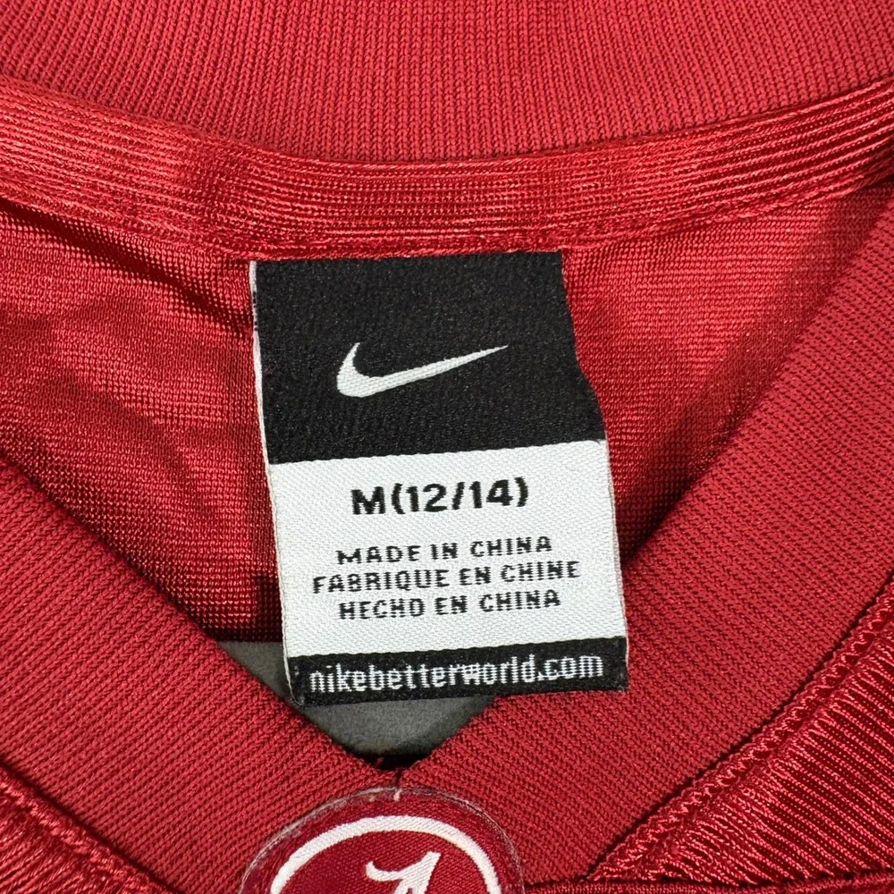 Nike Jersey Kids M 12/14 Red Alabama Crimson‎ Tide #27 Football Mesh V-Neck